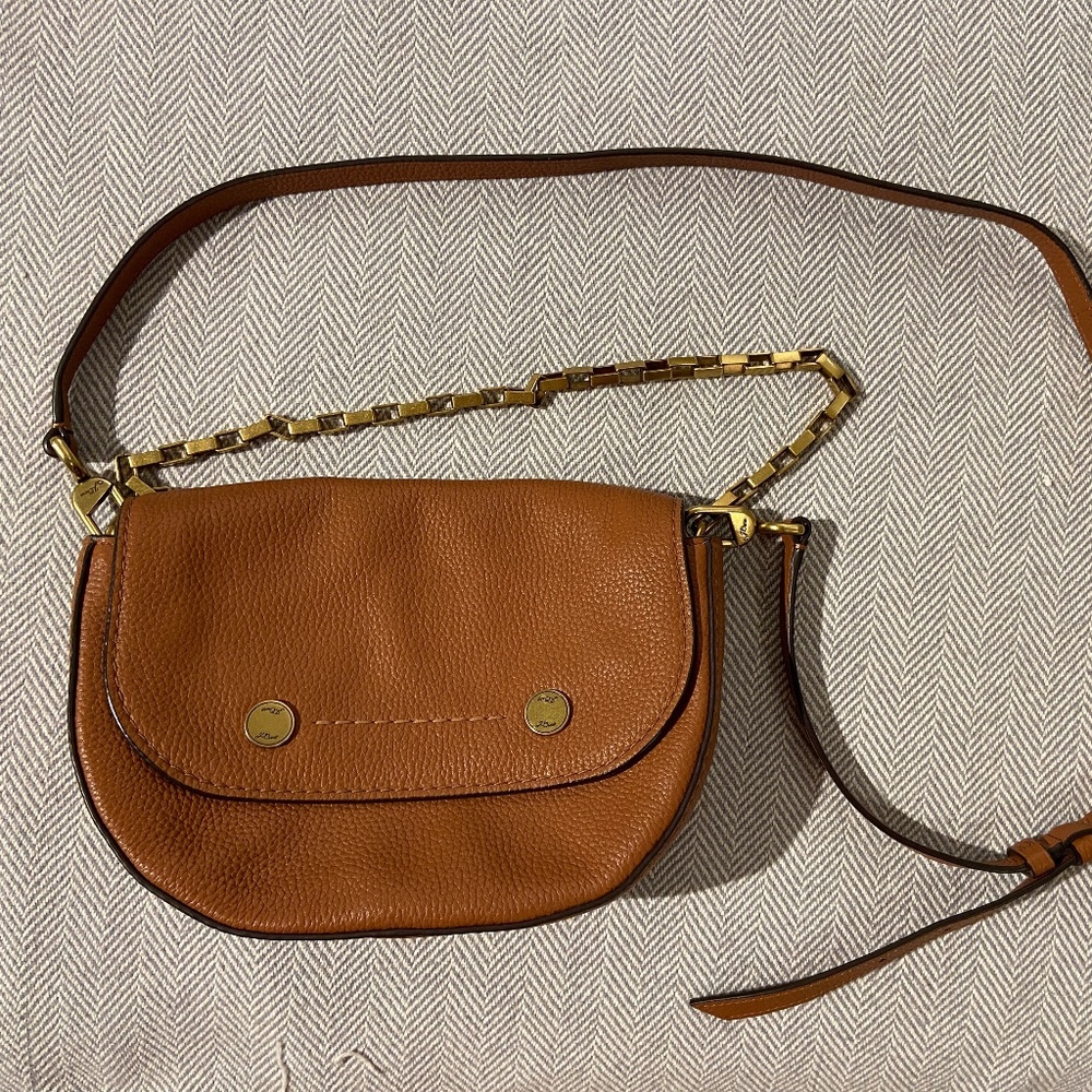Leather J Crew cross-body and shoulder purse